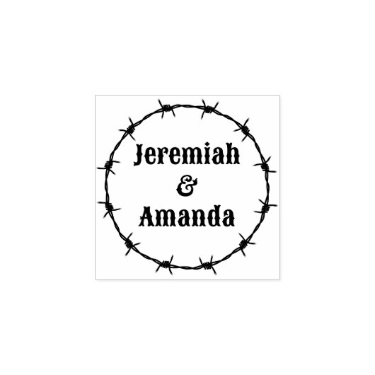 Tampons Encreurs Rustic Retro Country Western Mariage Farm Mariage (Impression)