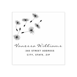 Tampons Encreurs Rustic Return Address Script Name Créez votre prop