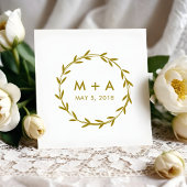 Tampons Encreurs Rustic Rubber Stamp Wedding Monogram