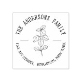 Tampons Encreurs Rustique Botanique Nom de famille Feuille (Impression)