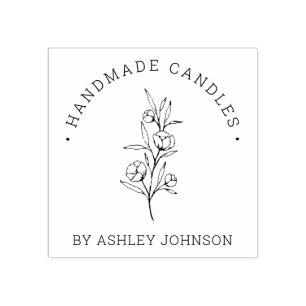 Tampons Encreurs Rustique Floral Personnalisé À La Main Par