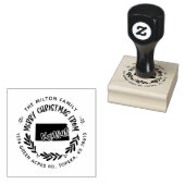 Tampons Encreurs rustique kansas joyeux noël adresse de retour (Tamponné)