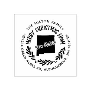 Tampons Encreurs rustique new mexico joyeux noël adresse de retour