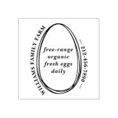Tampons Encreurs Rustique Simple Oeuf Carton Farmhouse Texte person (Impression)
