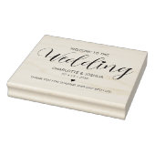 Tampons Encreurs Sac personnalisé Mariage de script élégant (Tampon)