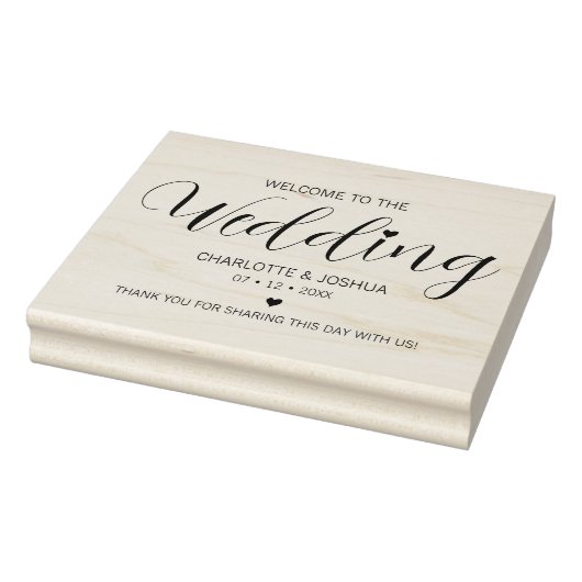 Tampons Encreurs Sac personnalisé Mariage de script élégant (Tampon)