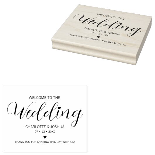 Tampons Encreurs Sac personnalisé Mariage de script élégant (Tamponné)