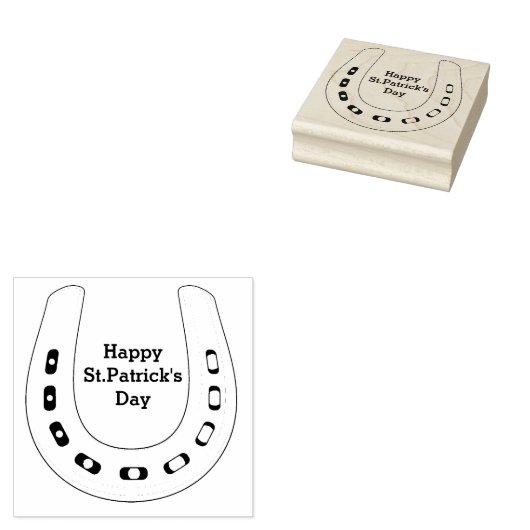 Tampons Encreurs Saint Patrick's Day Lucky Horseshoe (Tamponné)