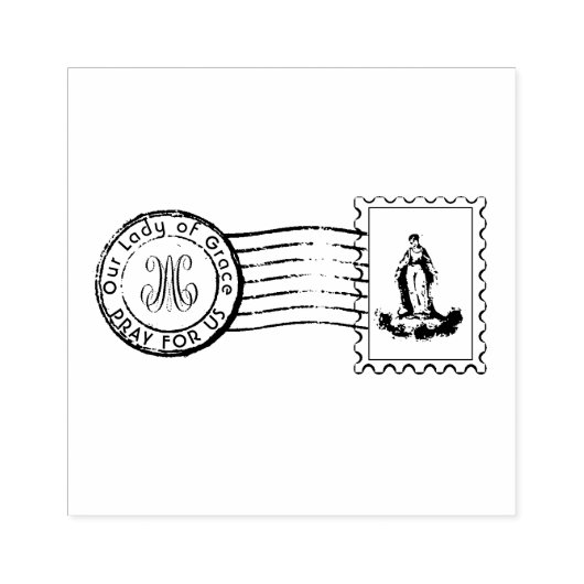 Tampons Encreurs Sainte Vierge Marie Postal Catholique Religieux (Impression)