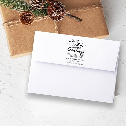 Tampons Encreurs Saison de Noël Salutation Mountain Scène