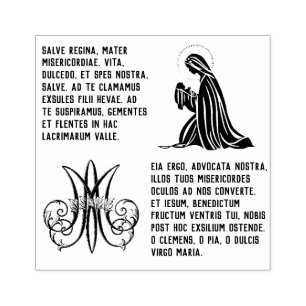 Tampons Encreurs Saline catholique traditionnelle Prière Regina Ma