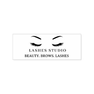 Tampons Encreurs Salon de Beauté Moderne Logo Sourcils Cils Entrepr