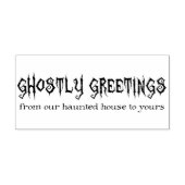 Tampons Encreurs Salutations Ghoost Halloween Stamp d'art en caoutc (Impression)