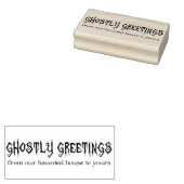 Tampons Encreurs Salutations Ghoost Halloween Stamp d'art en caoutc (Tamponné)
