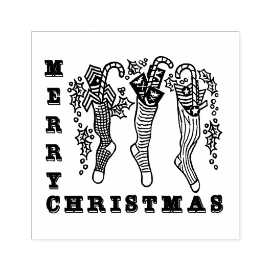 Tampons Encreurs Salute militaire Timbre en caoutchouc de Noël (Impression)