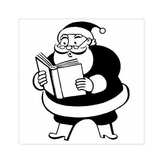 Tampons Encreurs Santa Claus Lecture Timbre en caoutchouc (Impression)