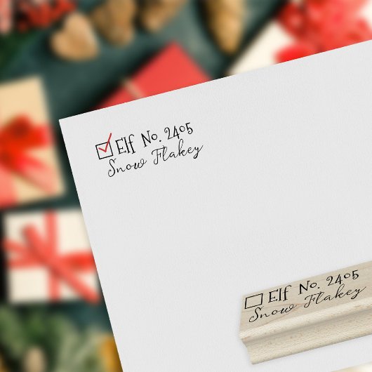 Tampons Encreurs Santa Claus Signature Noël V Timbre en caoutchouc