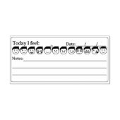 Tampons Encreurs Santé mentale, Man Mood Tracker Emojis, Journal (Impression)