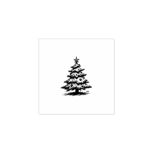 Tampons Encreurs sapin de Noël (Impression)