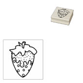 Tampons Encreurs Saupoudrer et chocolater fraise trempée (Tamponné)
