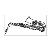 Tampons Encreurs Saxophone Musician Band Teacher Rubber Stamp (Impression)
