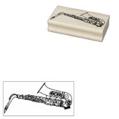Tampons Encreurs Saxophone Musician Band Teacher Rubber Stamp (Tamponné)