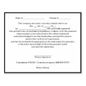 Tampons Encreurs Sceau de reconnaissance de notaire public moderne (Impression)