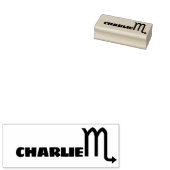 Tampons Encreurs Scorpio Zodiac Signal Cool Nom personnalisé Texte (Tamponné)