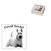 Tampons Encreurs Scottish Terrier, noir/blanc, Great Scott ! (Tamponné)