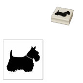 Tampons Encreurs Scottish Terrier, silhouette/collier, terrier chie (Tamponné)