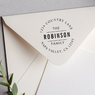 Tampons Encreurs Script circulaire   Créez votre propre adresse de 