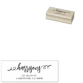 Tampons Encreurs Script de brosse élégant Adresse Timbre d'art en b (Tamponné)