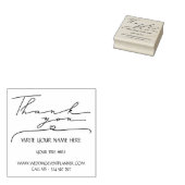 Tampons Encreurs Script de calligraphie Merci simple (Tamponné)