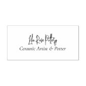 Tampons Encreurs Script de nom d'entreprise minimal Logo manuscrit (Impression)