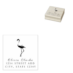 Tampons Encreurs Script élégant Flamant rose