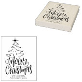Tampons Encreurs Script Joyeux Noël Avec Amour, Famille Grande (Tamponné)