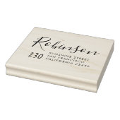 Tampons Encreurs Script manuscrit mignon Nom de famille Adresse de  (Tampon)