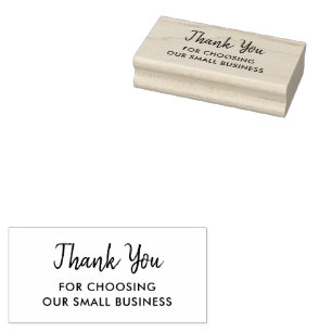 Tampons Encreurs Script manuscrit moderne Petit Merci d'entreprise