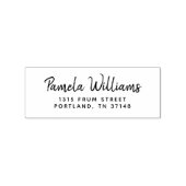 Tampons Encreurs Script minimal moderne Nom personnalisé Adresse de (Impression)