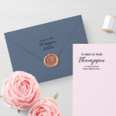 Tampons Encreurs Script minimaliste moderne - Nom manuscrit Adresse