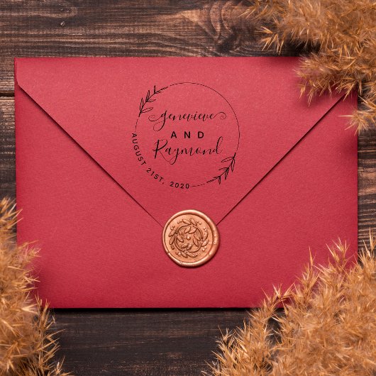 Tampons Encreurs Script moderne à la main marié Mariage couple mari