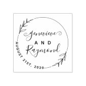 Tampons Encreurs Script moderne à la main marié Mariage couple mari (Impression)