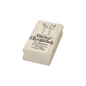 Tampons Encreurs Script moderne Deer Joyeux Noël (Tampon)