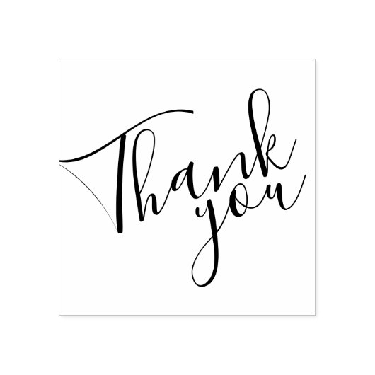 Tampons Encreurs Script moderne "Merci" (Impression)