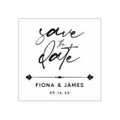 Tampons Encreurs Script Moderne Simple Enregistrer La Date (Impression)