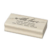 Tampons Encreurs Script moderne Timbre en bois personnalisé (Tampon)