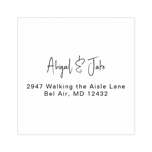 Tampons Encreurs Script Noms et adresses simples (Impression)