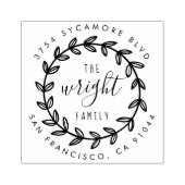 Tampons Encreurs Script rustique | Adresse de retour de la couronne (Impression)