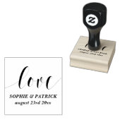 Tampons Encreurs Script Whimsical Love Enregistrer la date (Tamponné)