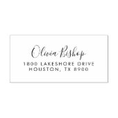 Tampons Encreurs Script Whimsical Retourner Adresse Timbre En Caout (Impression)